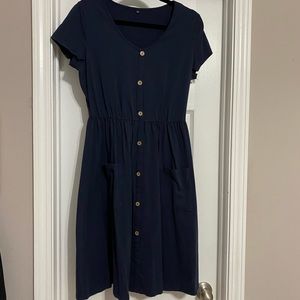Navy dress with pockets